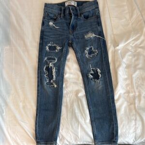 Kid’s Distressed Blue Jeans